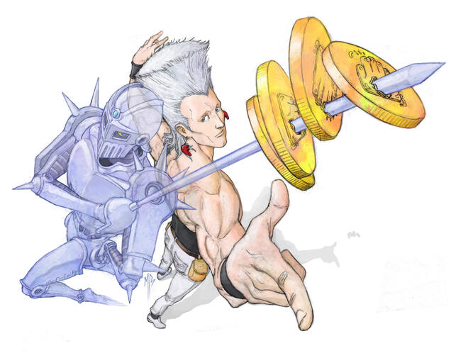 Polnareff and Silver Chariot